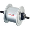 Втулка передняя динамо SHIMANO, 6V 3,0W, 36 отверстий, 100X140 мм, серебристый, ADHC30003NNAS